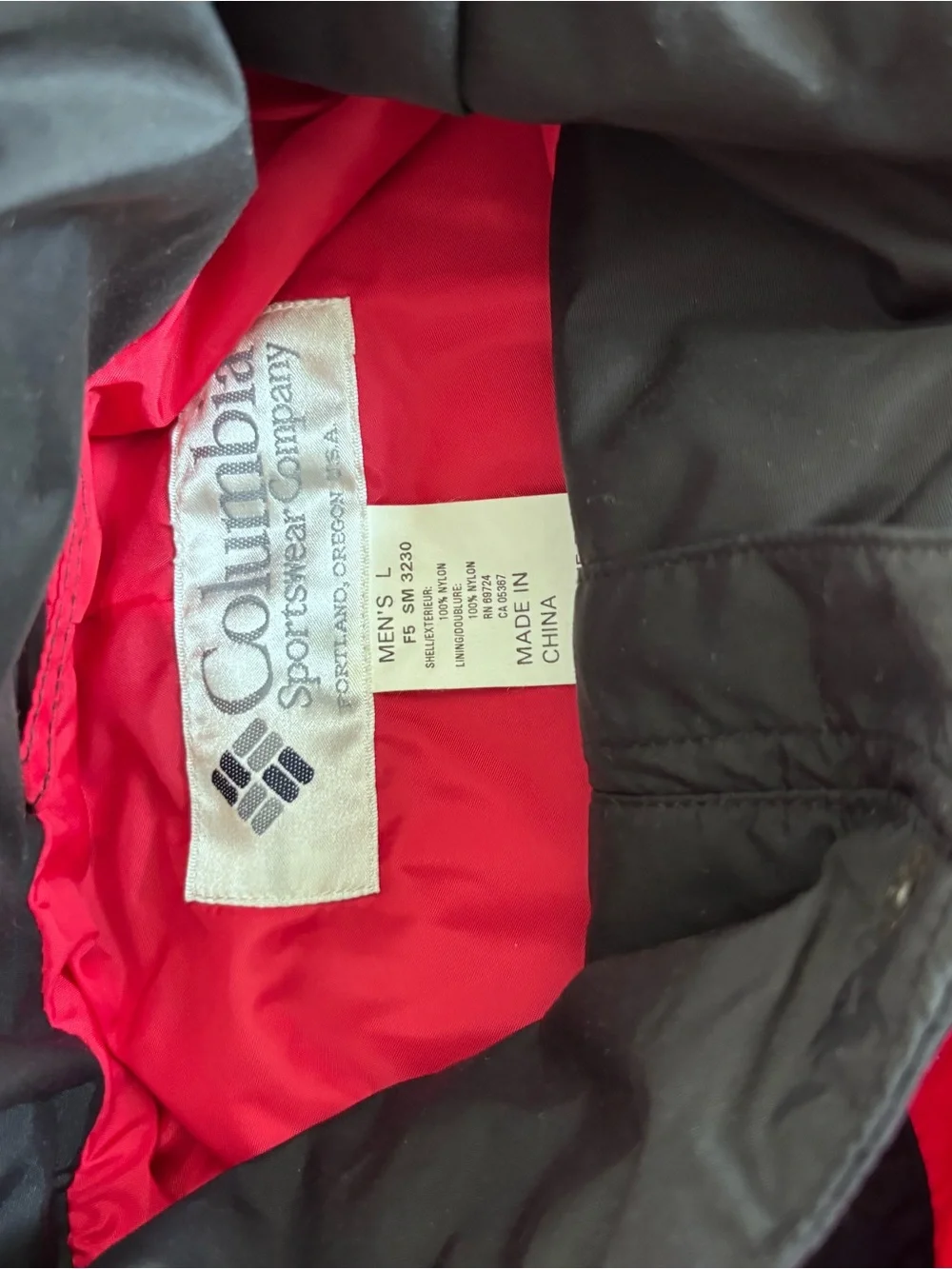 Columbia Sportswear red & black ski jacket